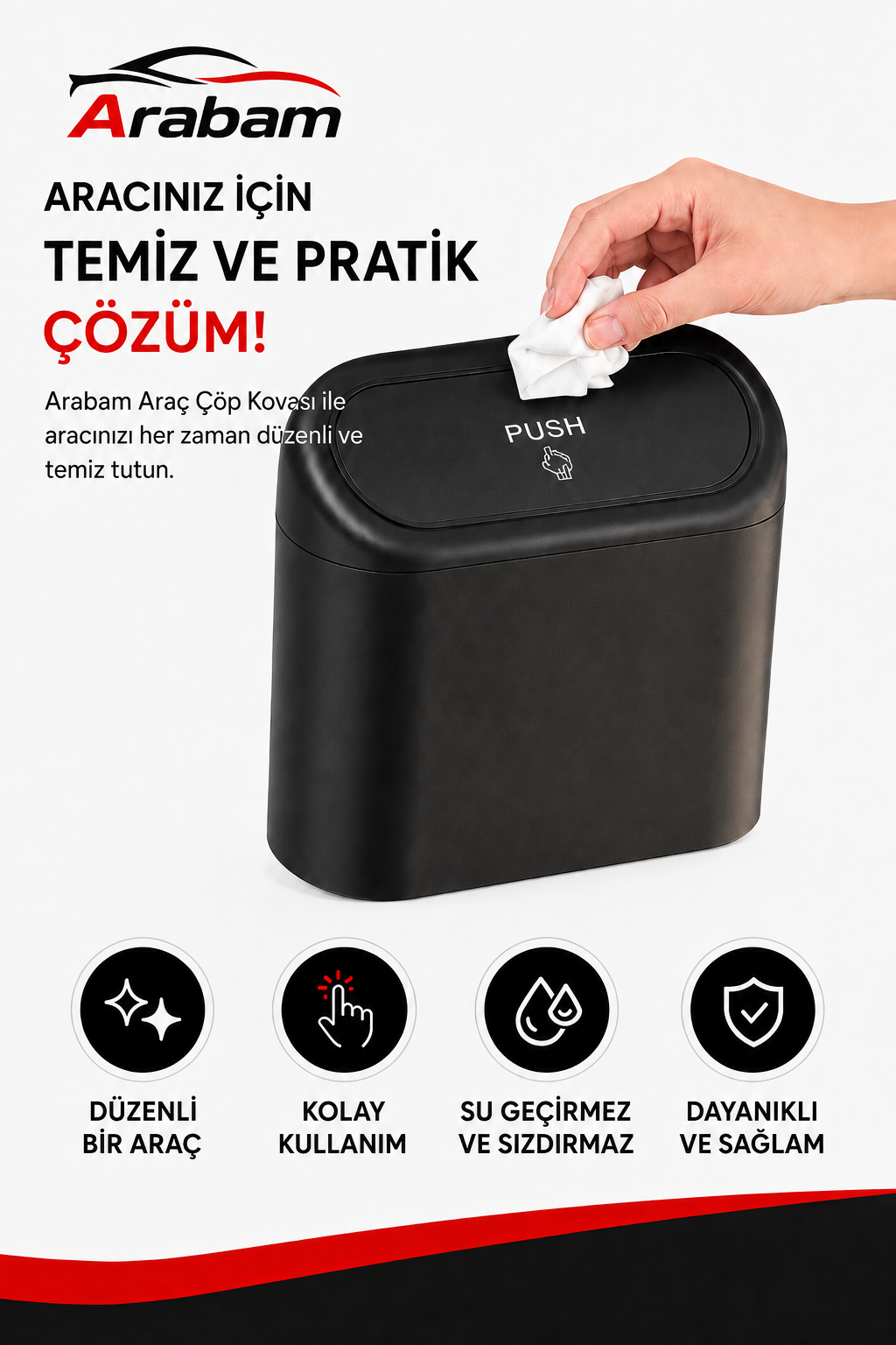 Araç İçi Çöp Kutusu